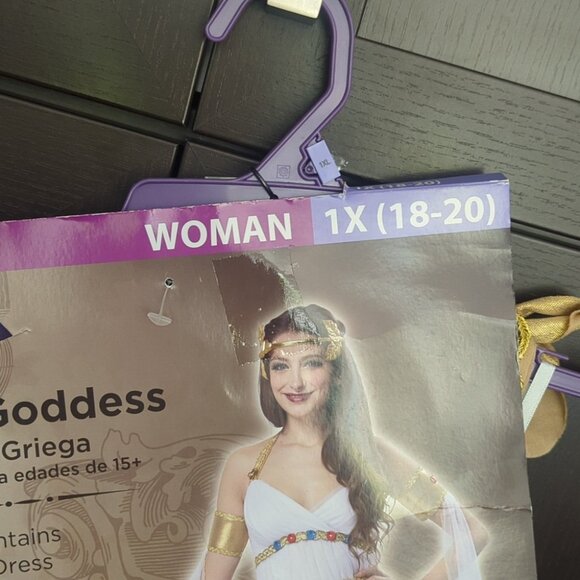 Greek Goddess White and Gold Costume - Size 18-20 XL NWT - Picture 3 of 5